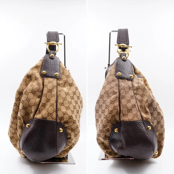 Gucci Brown Monogram GG Canvas Hobo Bag - Picture 4 of 14
